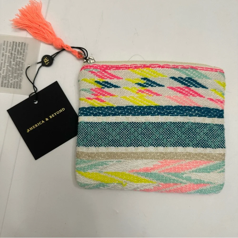 NEW America and Beyond DAPHNE MINI BAG Coin Purse Pouch Zipper